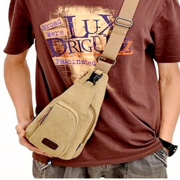 Other - Flish Unisex Canvas Crossbody Sling Festival Bag EUC